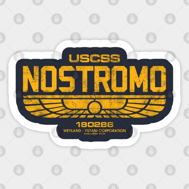 NOSTROMO - Wings Sticker by ROBZILLA